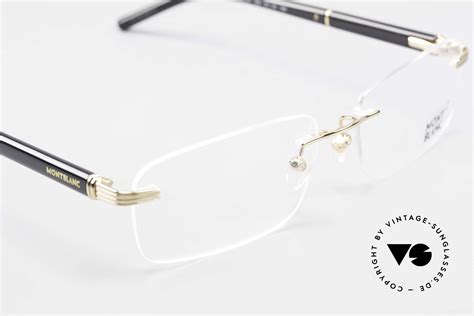 mont blanc rimless eyeglasses.